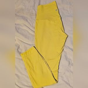 Lululemon align utility yellow size 4